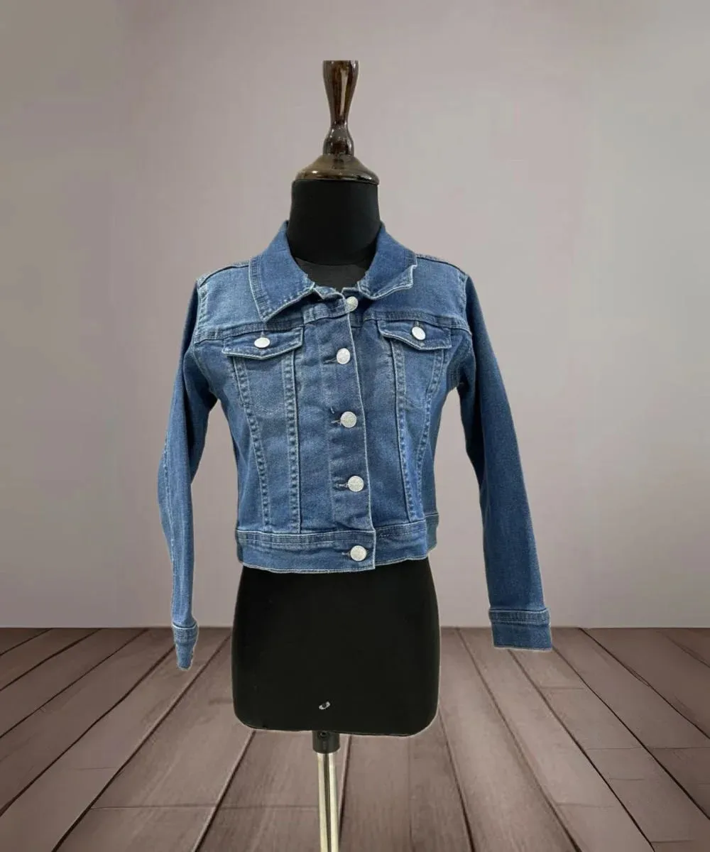 Funky Denim Jacket for Girls