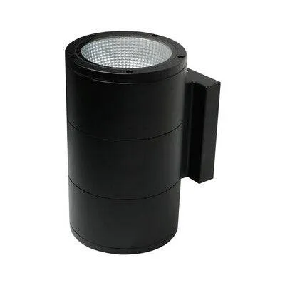 Outdoor Cylinder Wall Sconce 3240 LM 3000K Photocell Black